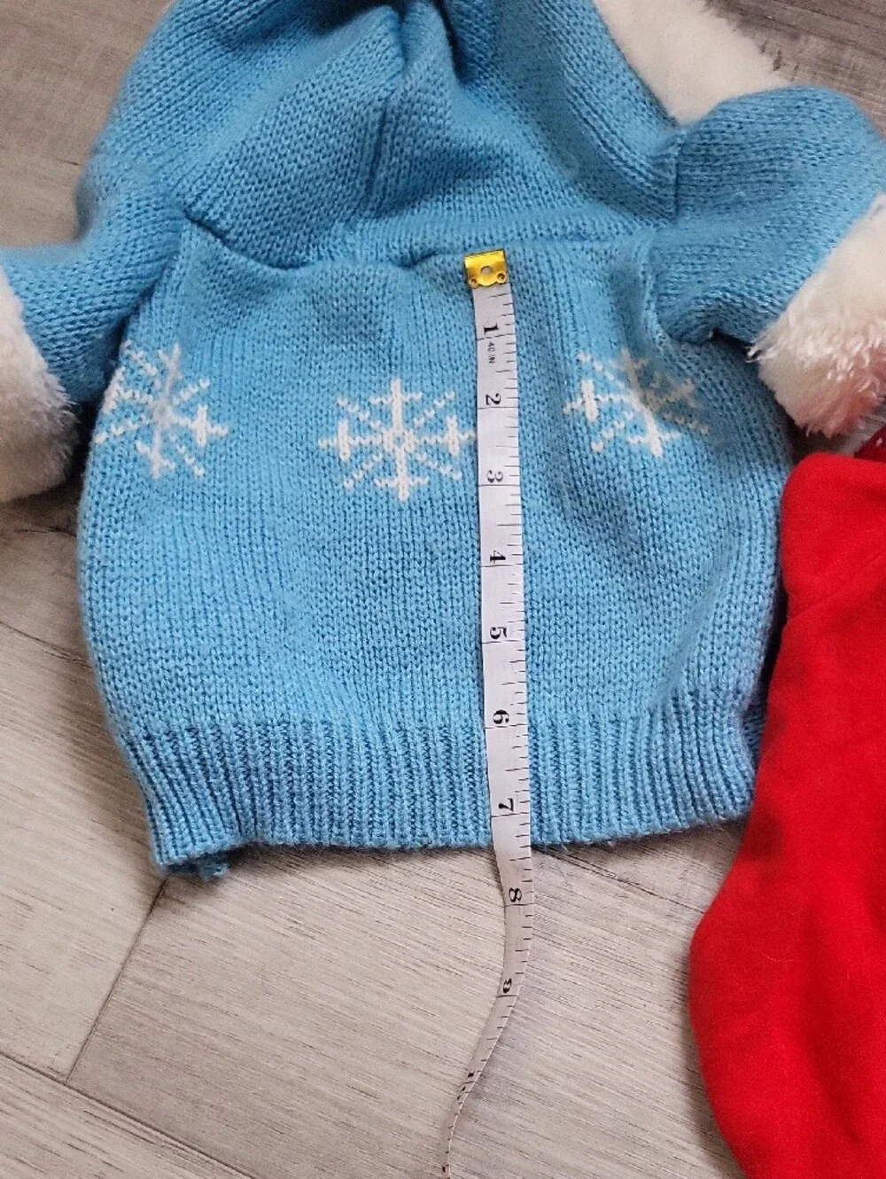Holiday Pet Sweaters and Shirt Pack - Red and Light Blue